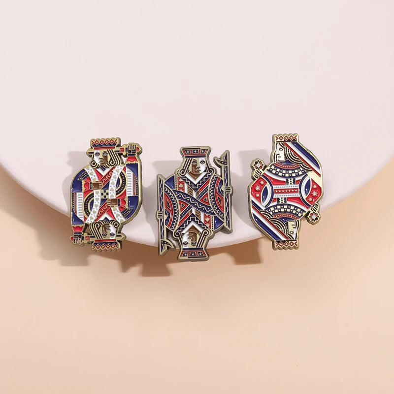 Playing Card Suit Enamel Pins