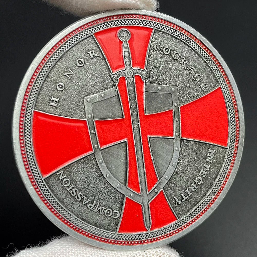 Knights Templar Red Cross Coin