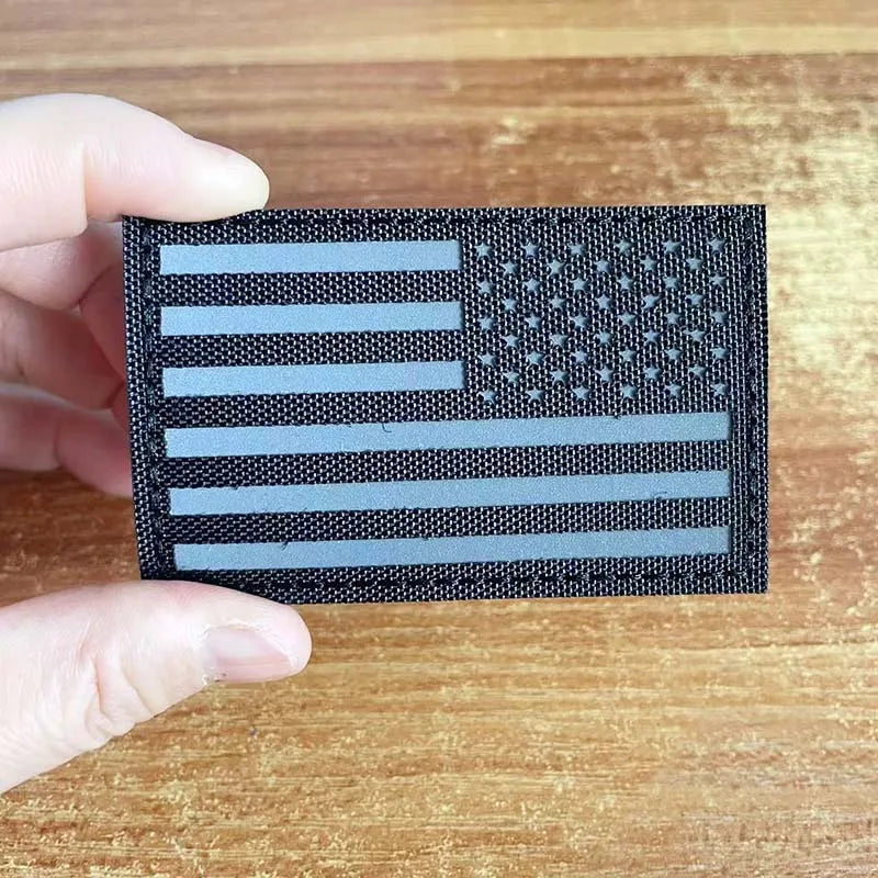 IR Reflective US Flag Patch 8 x 5 cm