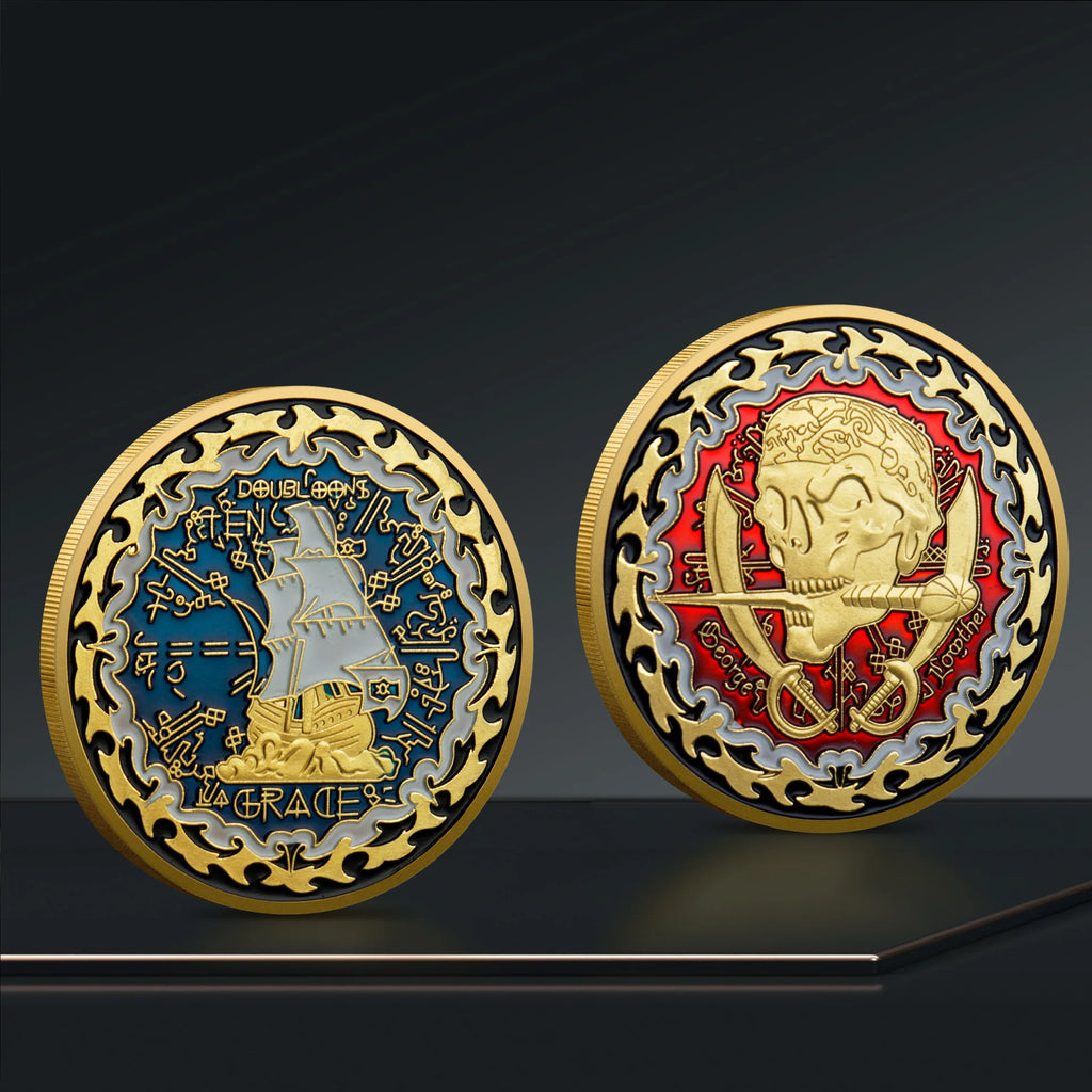 Pirate Skull Challenge Coin