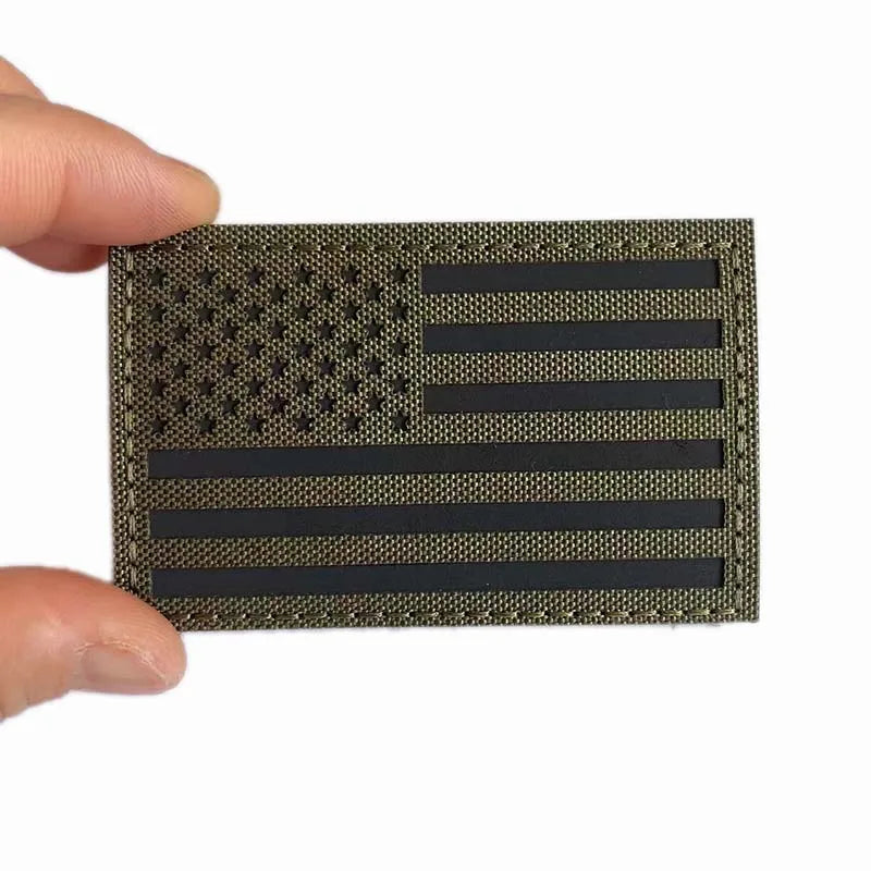 IR Reflective US Flag Patch 8 x 5 cm
