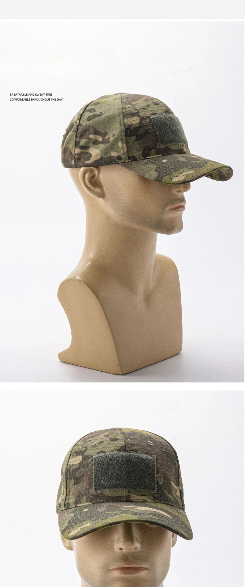 Tactical Camo Baseball Cap, Adjustable