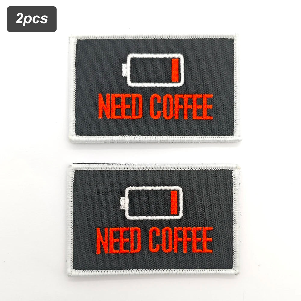 Low Battery Need Coffee Patch