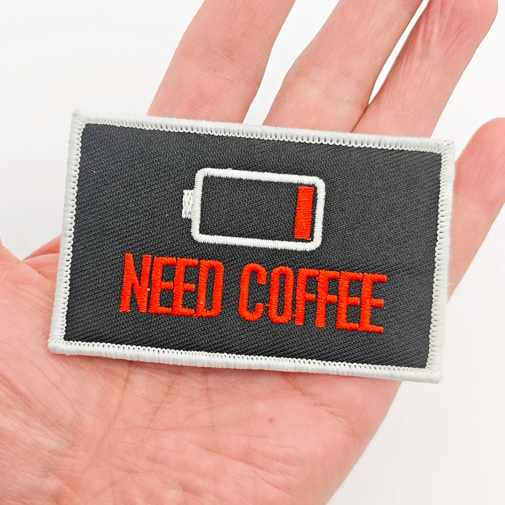Low Battery Need Coffee Patch