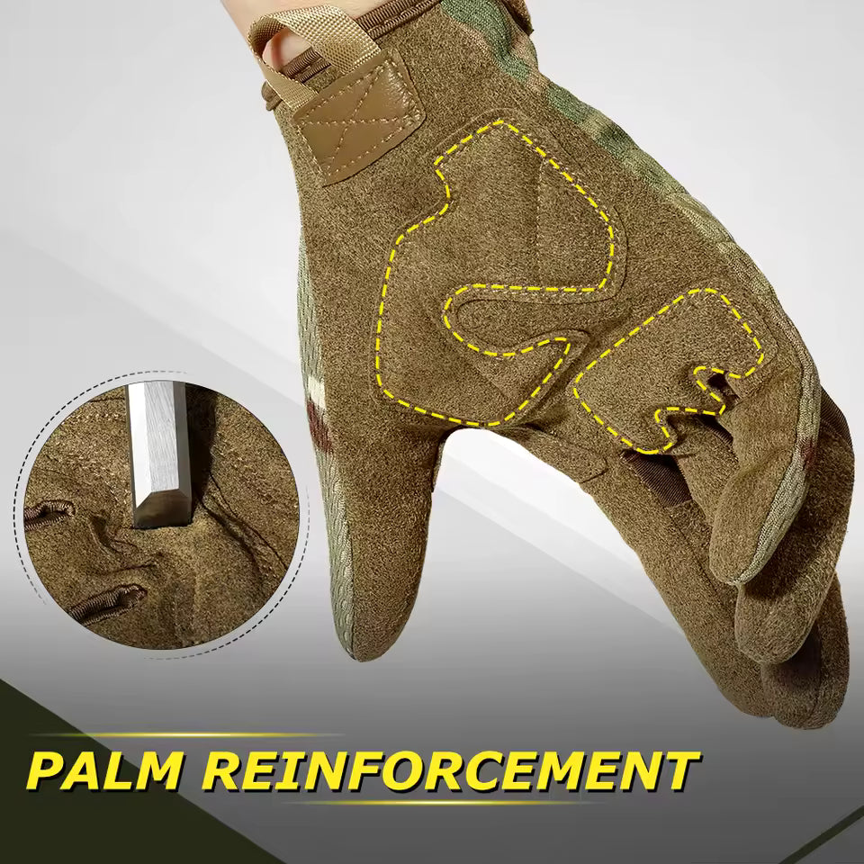 Tactical gloves back of hand knuckle protection
