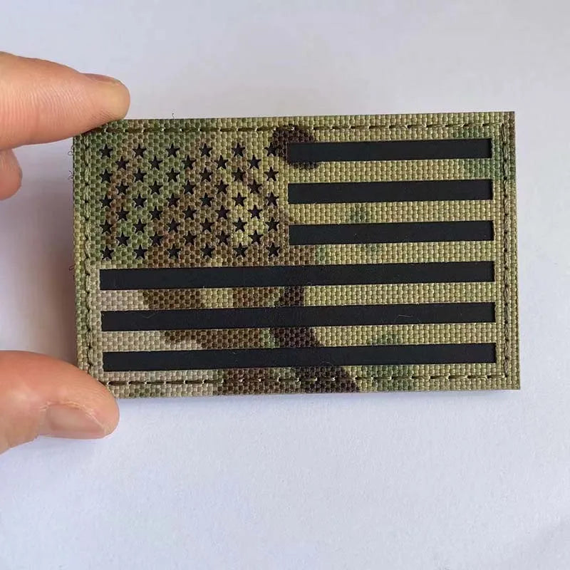 IR Reflective US Flag Patch 8 x 5 cm