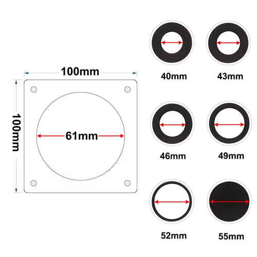 Magnetic acrylic coin frame, open showing magnets