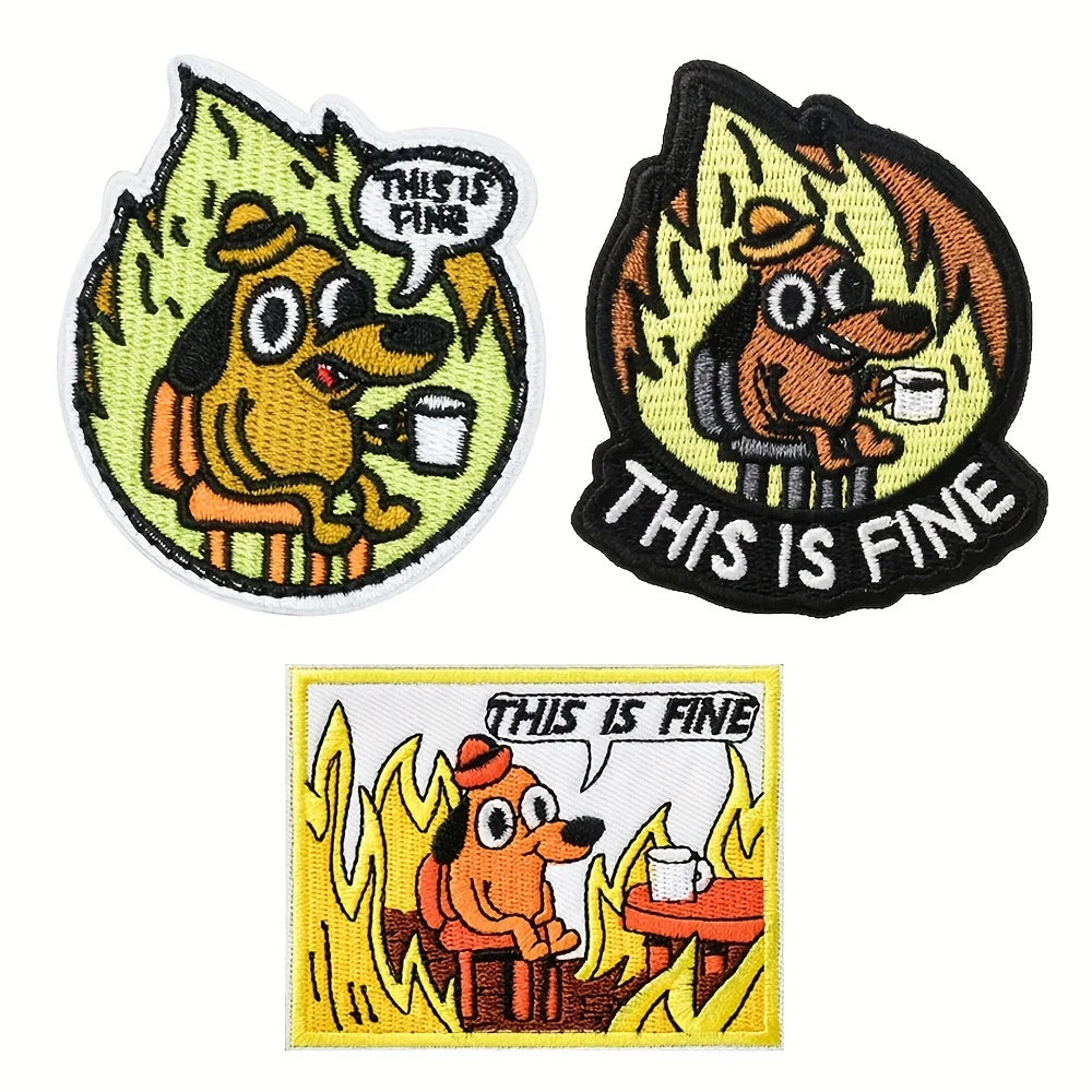 This Is Fine Morale Patch