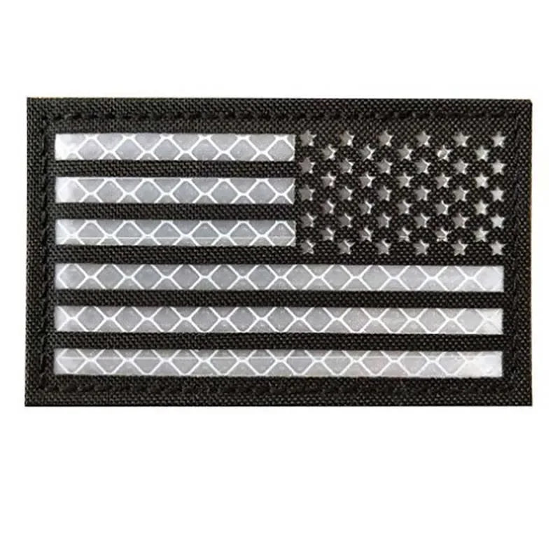 IR Reflective US Flag Patch 8 x 5 cm
