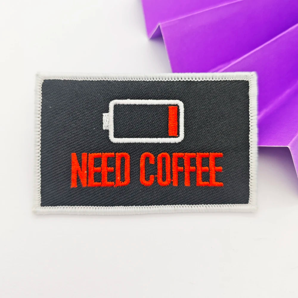 Low Battery Need Coffee Patch