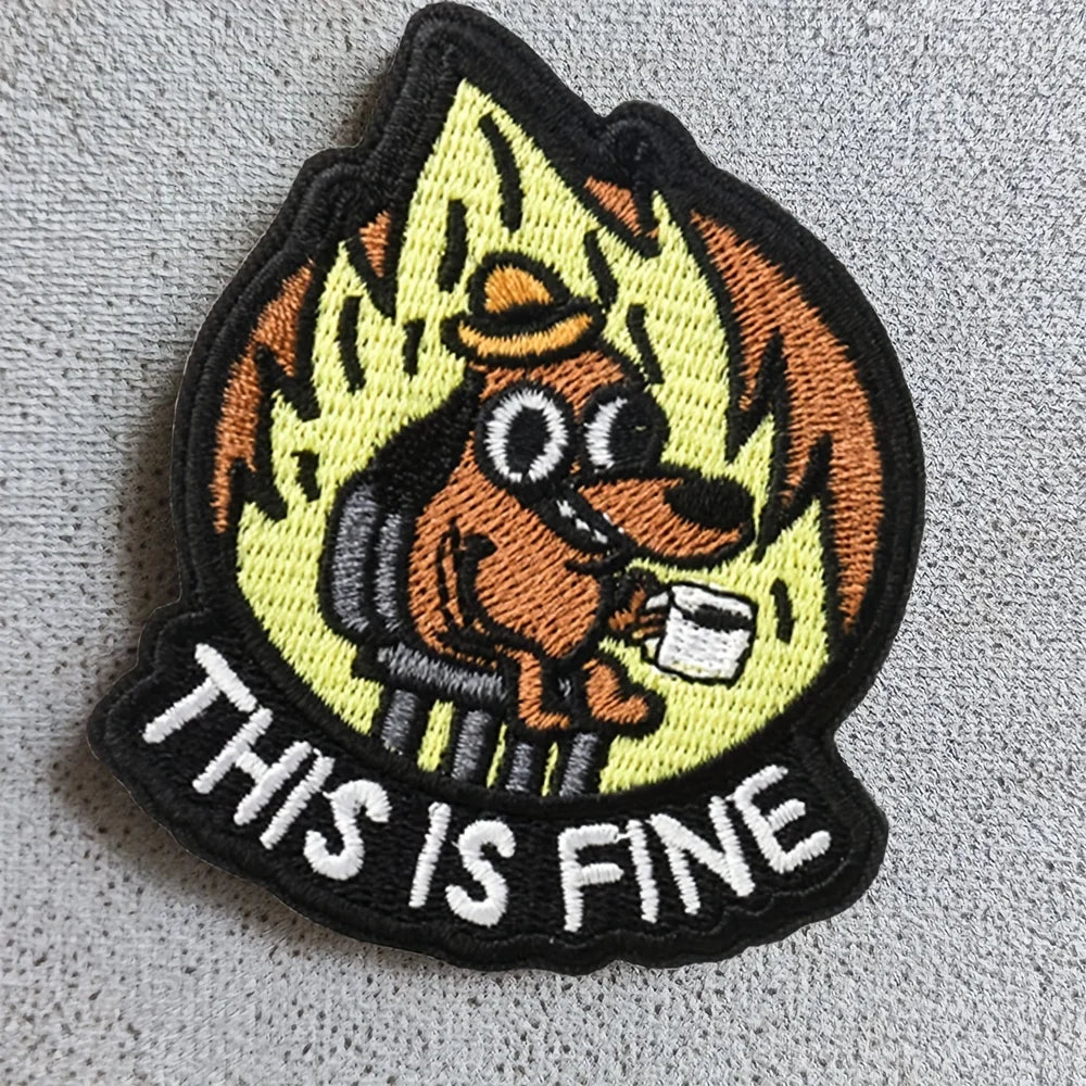 This Is Fine Morale Patch