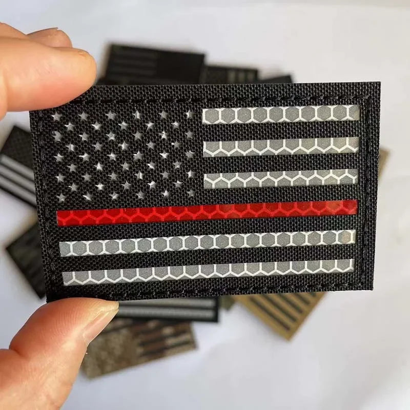 IR Reflective US Flag Patch 8 x 5 cm