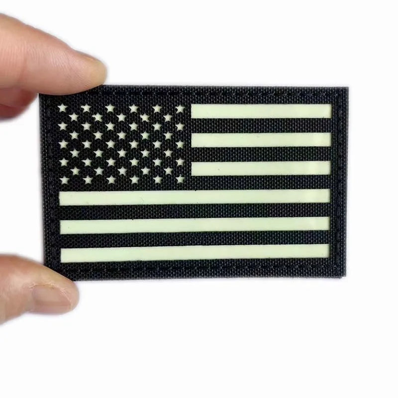 IR Reflective US Flag Patch 8 x 5 cm