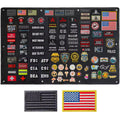 Large velcro patch display board, XL size, wall mounted