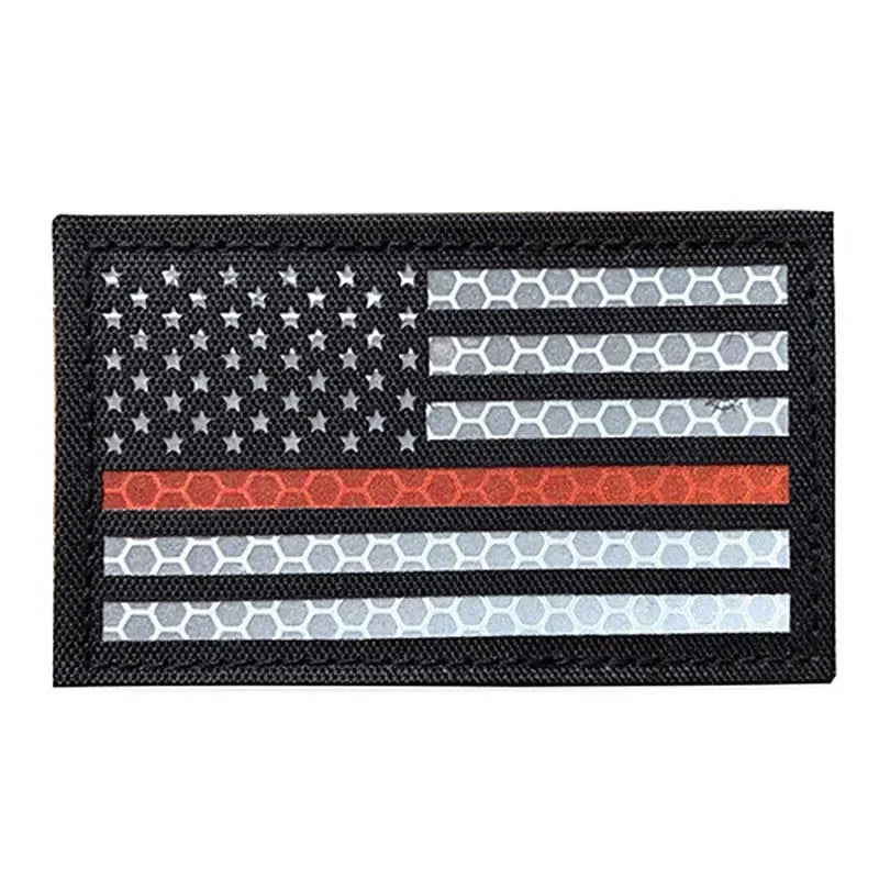 IR Reflective US Flag Patch 8 x 5 cm