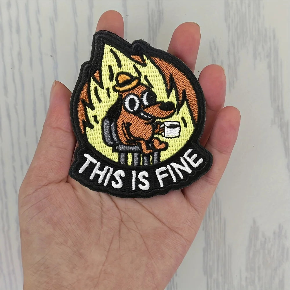 This Is Fine Morale Patch