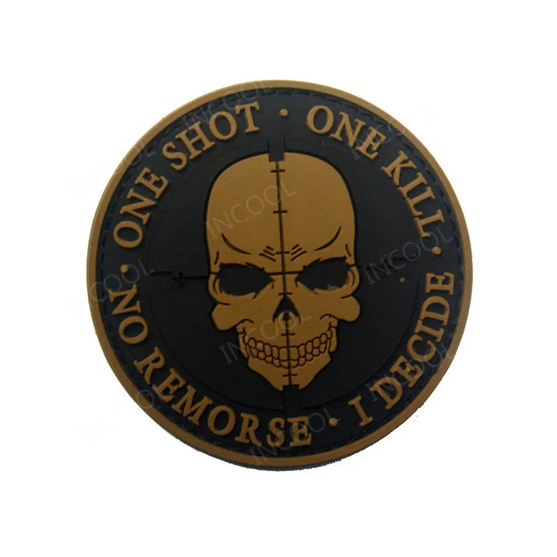 One Shot sniper patch, olive PVC