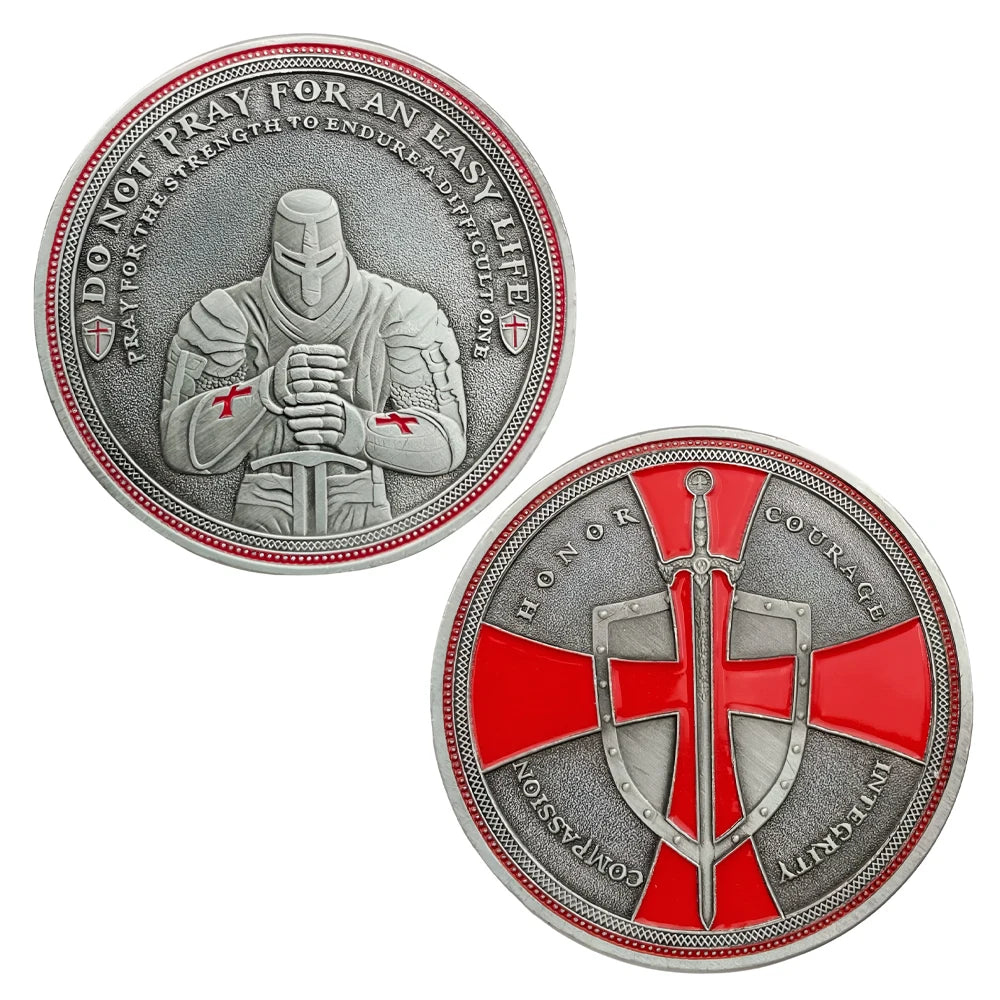 Knights Templar Red Cross Coin