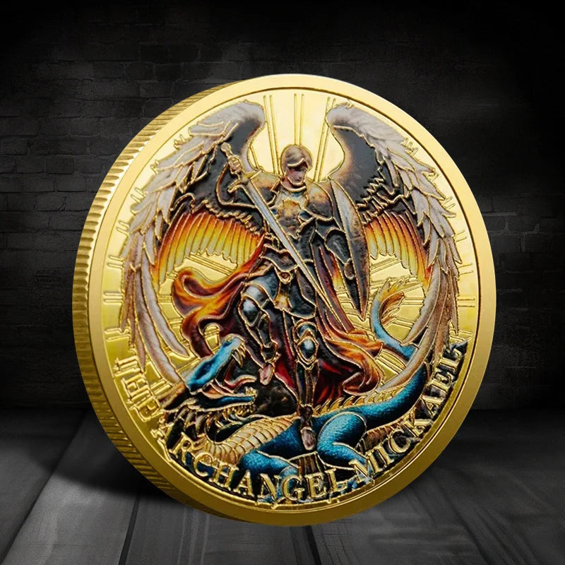 Archangel Michael Dragon Slayer Coin