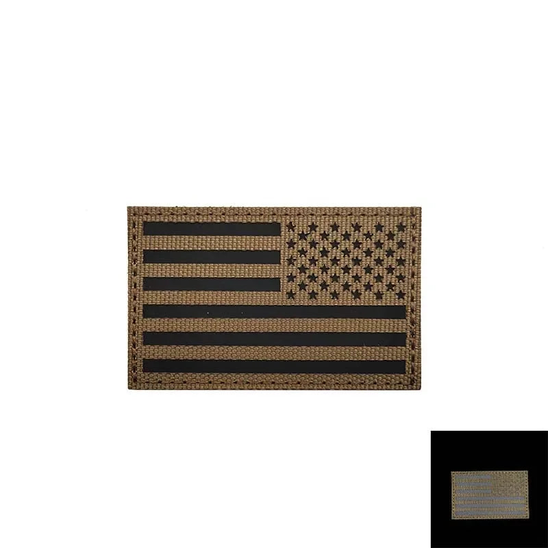 IR Reflective US Flag Patch 8 x 5 cm