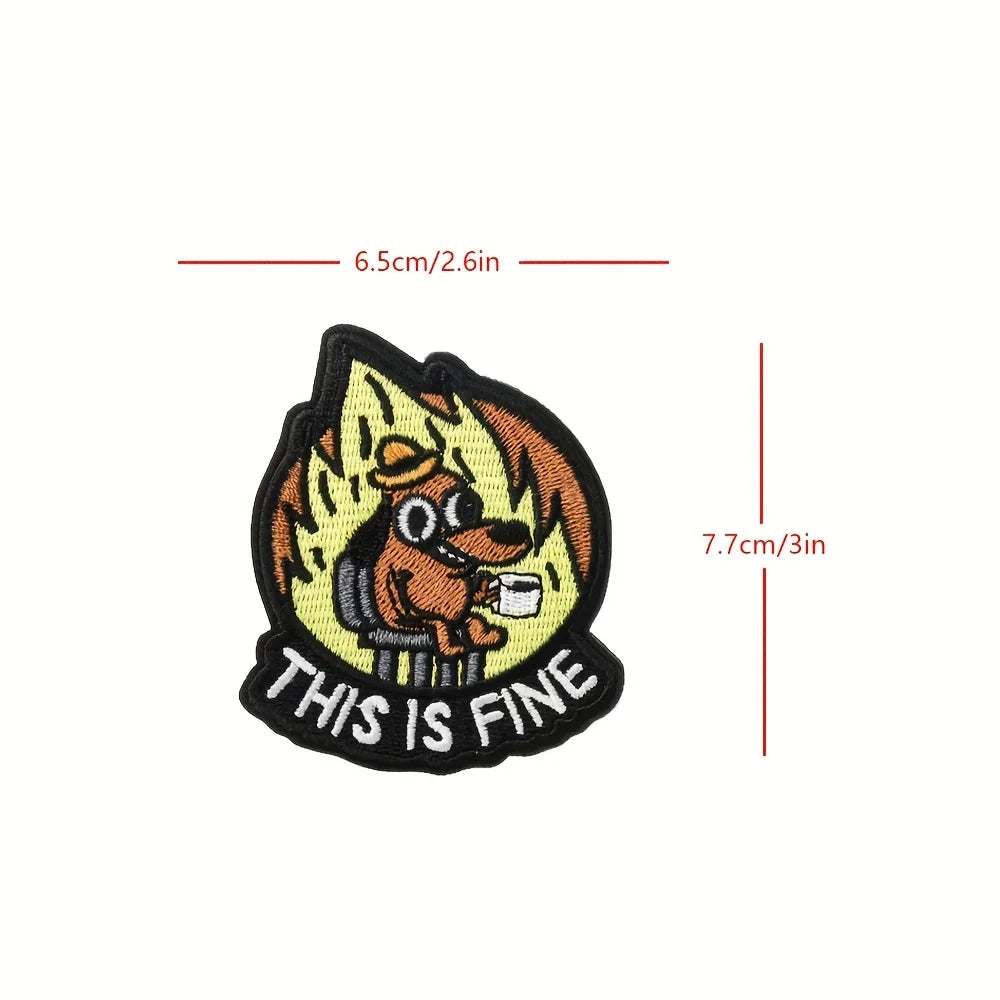 This Is Fine Morale Patch