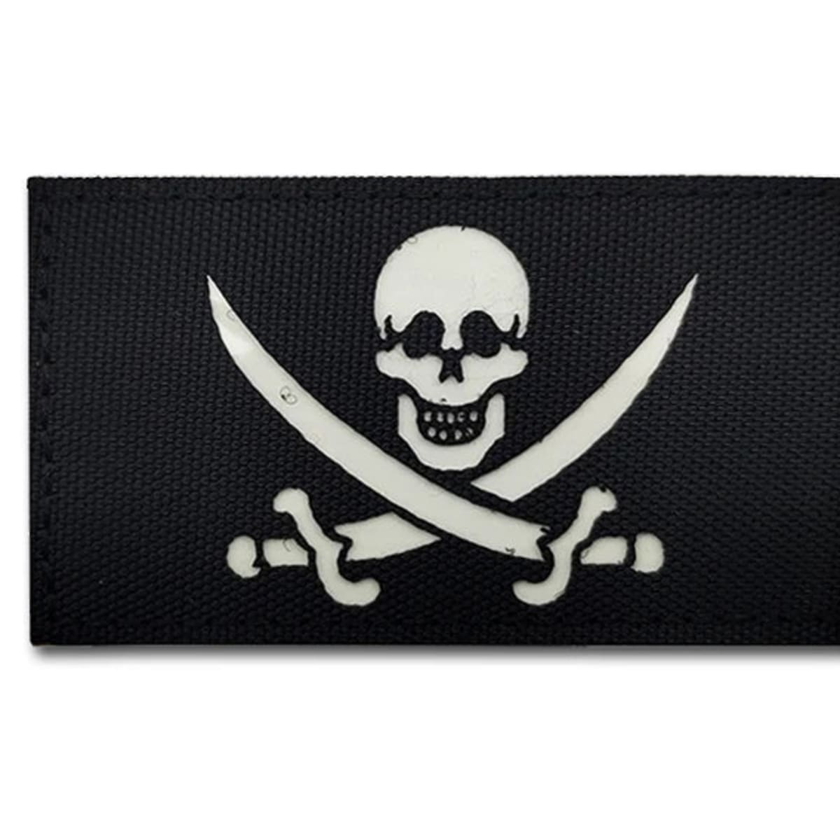 Jolly Roger patch, black, Calico Jack skull and crossed sabres