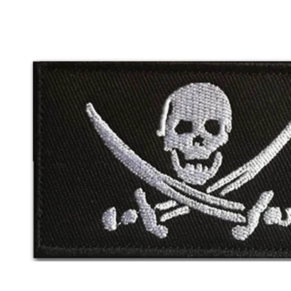 Jolly Roger patch, luminous embroidery