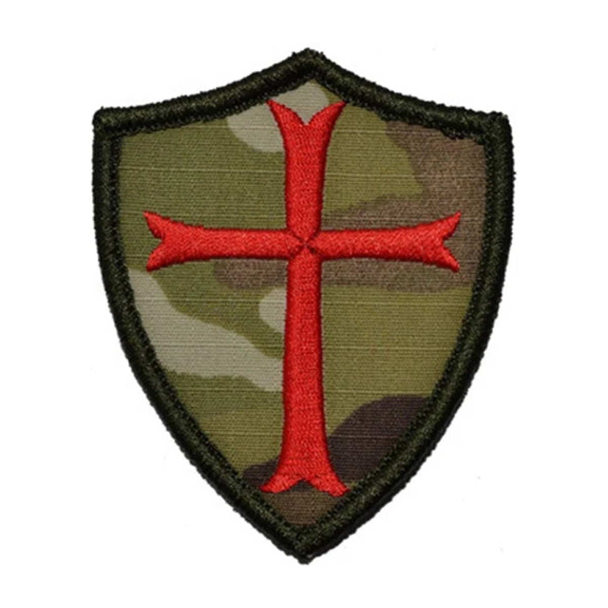 Knights Templar cross patch, Multicam